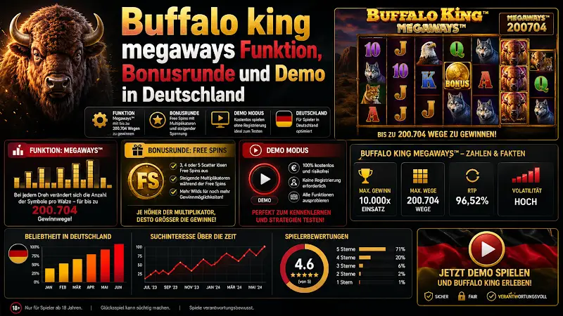 Buffalo king megaways Funktion, Bonusrunde und Demo in Deutschland